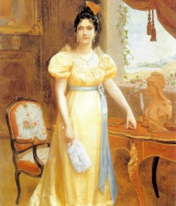 Luisa Cáceres de Arismendi,  Óleo sobre tela 268,5 x 182,4 cm Autor Emilio J. Mauri (1899). 
