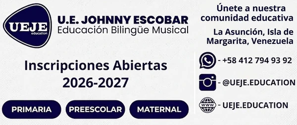 Grupo Otilca - Inscripciones UEJE Johnny Escobar: Bilingüe, Maternal y Primaria