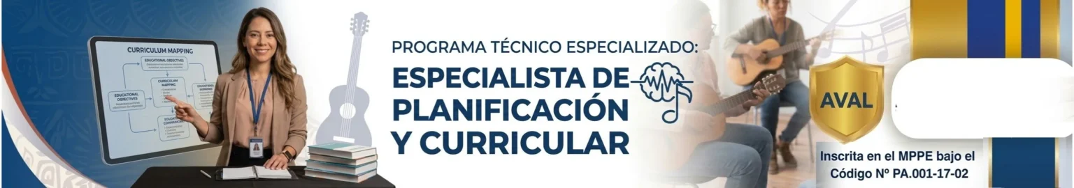 Banner del Programa Especialista en Planificación Educativa y Curricular de OTILCA